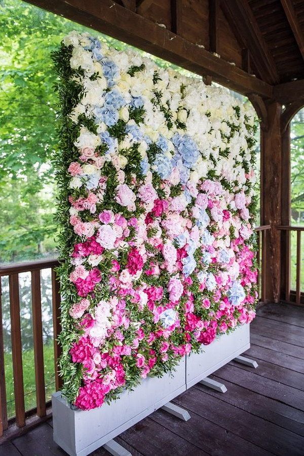 Floral background Booth