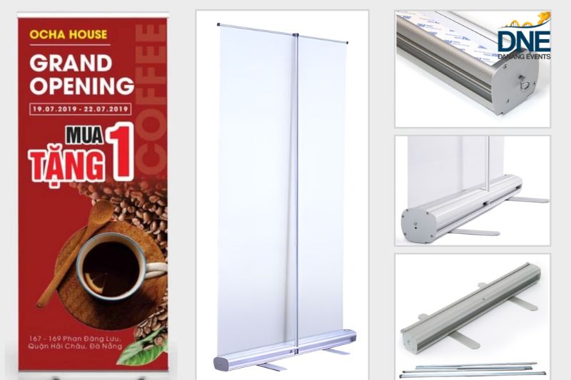 Standee cuốn nhôm (roll-up)