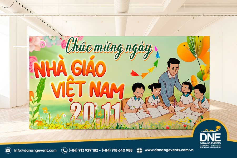 mẫu backdrop 20/11 đẹp và ấn tượng
