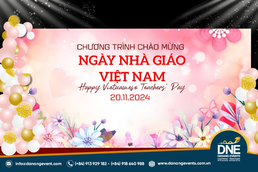 mẫu backdrop 20/11 đẹp và ấn tượng