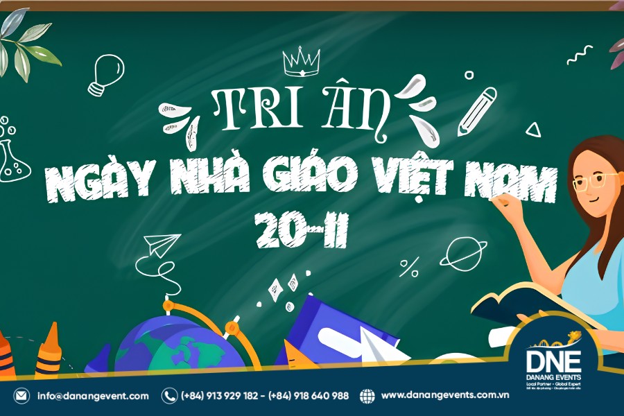 mẫu backdrop 20/11 đẹp và ấn tượng