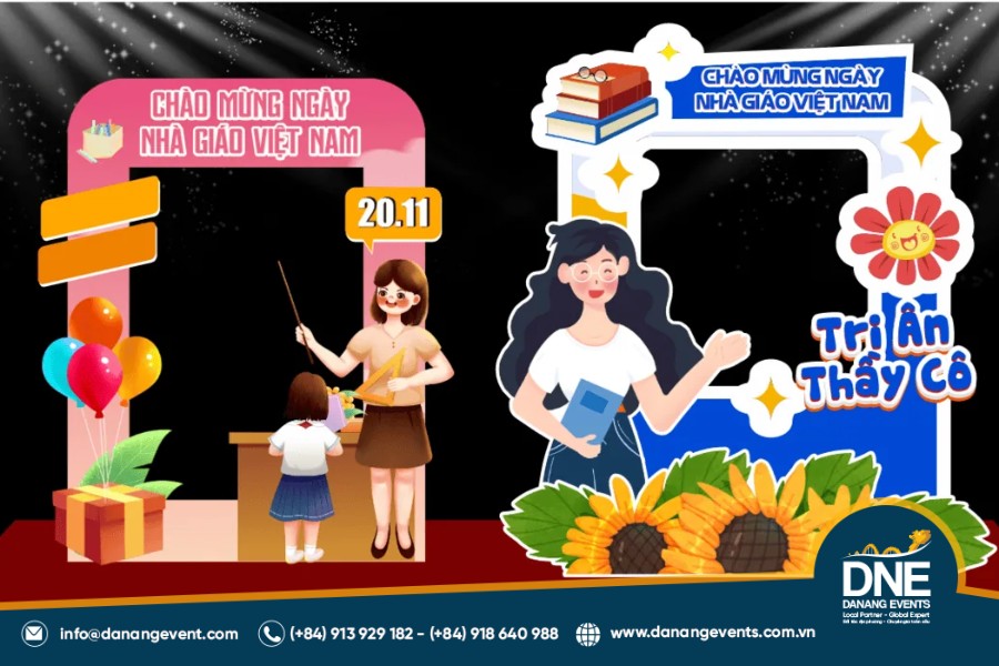 mẫu backdrop 20/11 đẹp và ấn tượng