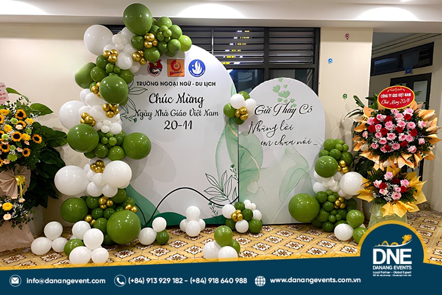 Dịch vụ thiết kế, in và thi công backdrop 20/11