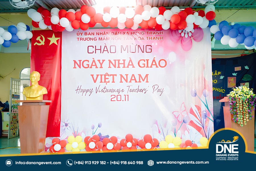 mẫu backdrop 20/11 đẹp và ấn tượng