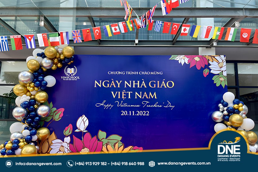 mẫu backdrop 20/11 đẹp và ấn tượng