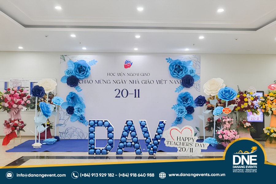 mẫu backdrop 20/11 đẹp và ấn tượng