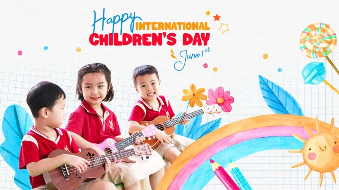 mẫu backdrop/ background quốc tế thiếu nhi mẫu backdrop/ background quốc tế thiếu nhi