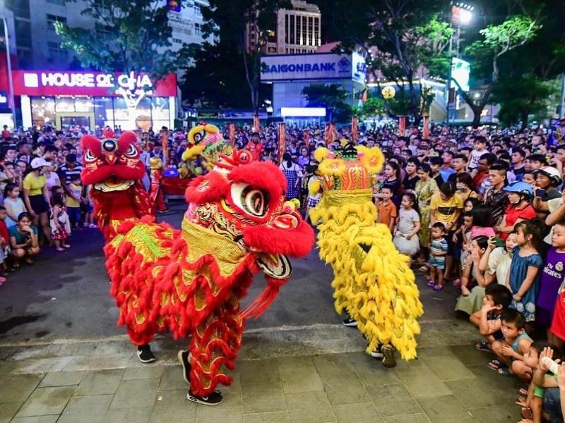 Múa lân mang ý nghĩa cầu mong may mắn, tài lộc