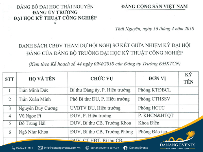 chứng từ tổ chức hội nghị khách hàng 4