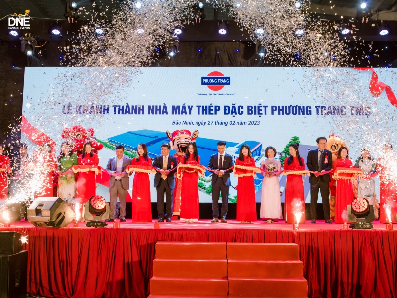 Danang Events tổ chức lễ khánh thành nhà máy Thép đặc biệt Phương Trang