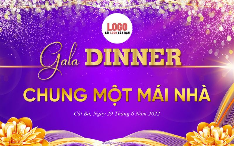 Mẫu backdrop gala dinner biển