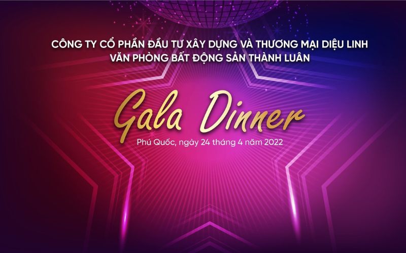 Mẫu backdrop gala dinner biển