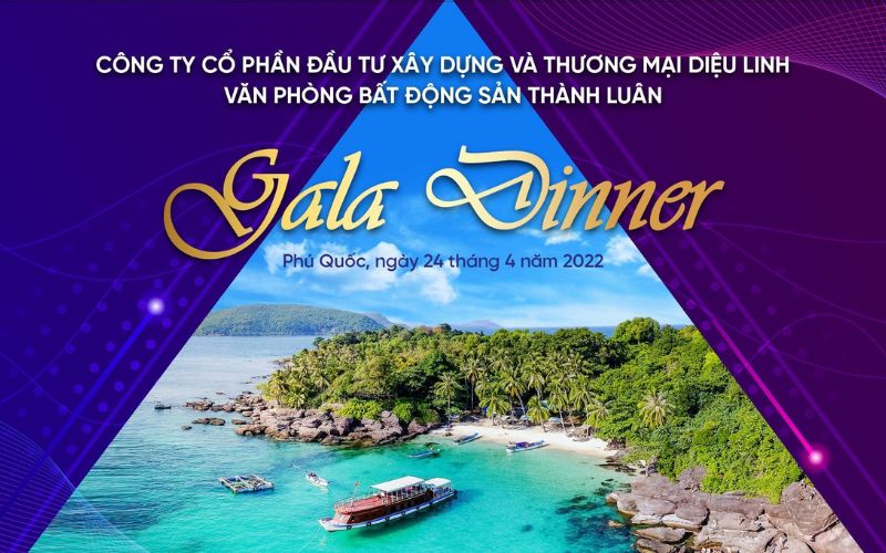 Mẫu backdrop gala dinner biển