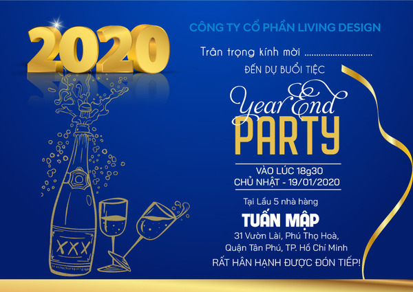 mẫu thiệp mời year end party mẫu thiệp mời year end party
