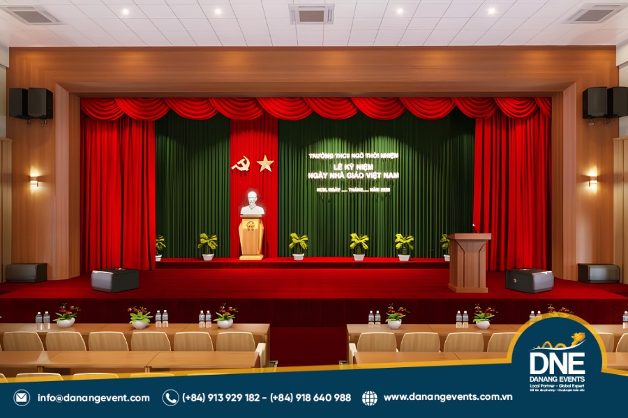 Ý tưởng trang trí sân khấu 20/11 đẹp và ấn tượng