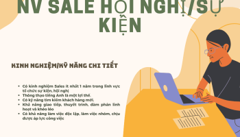 NHÂN VIÊN SALE HỘI NGHỊ/SỰ KIỆN
